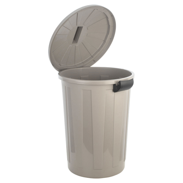 Κάδος Απορριμμάτων (Φ45x64.5) Estia 60lt Γκρι 01-23201