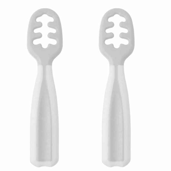 Κουτάλια Φαγητού (Σετ 2τμχ) Kiokids Γκρι 4065