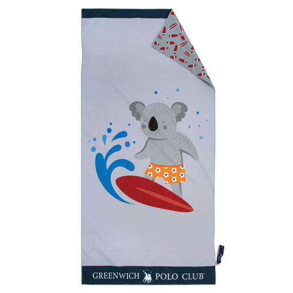 Παιδική Πετσέτα Θαλάσσης Microfiber (70x140) 2 Όψεων Greenwich Polo Club Junior 3882