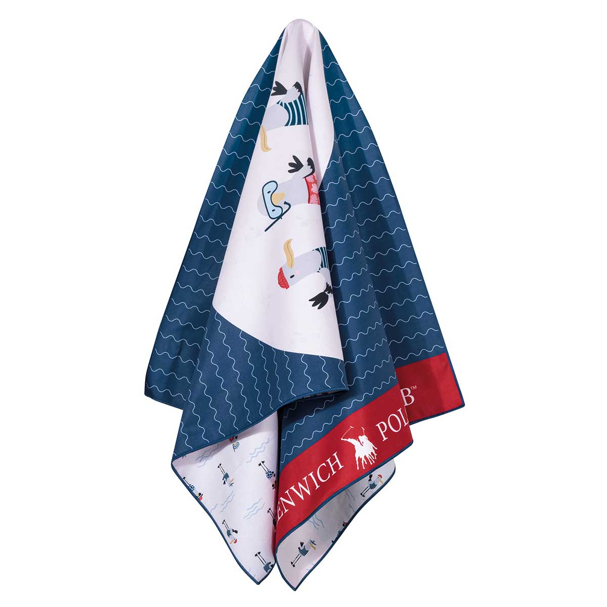 Παιδική Πετσέτα Θαλάσσης Microfiber 2 Όψεων (70X140) Greenwich Polo Club Junior 3880 Home Πετσέτες Παιδικές Spitishop