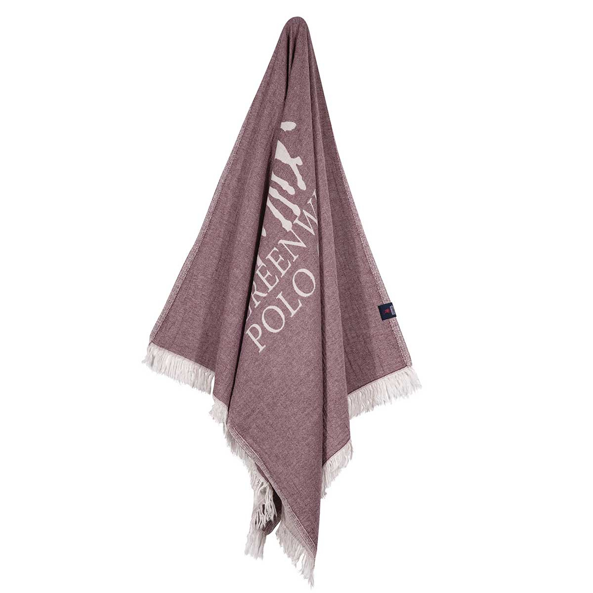 Παρεό (85X170) Greenwich Polo Club Beach 3906 Bordeaux Home Θαλάσσης Spitishop