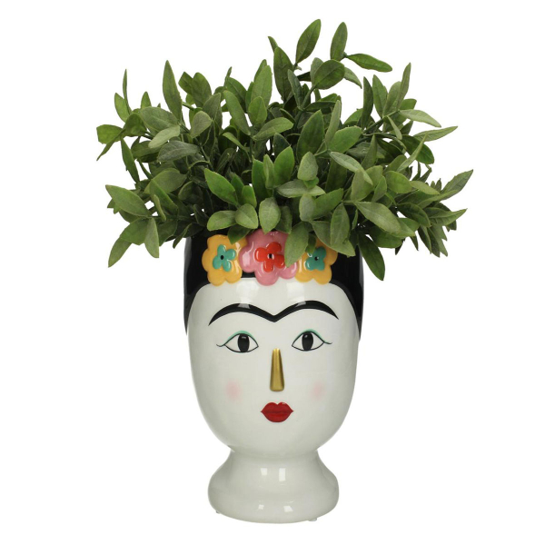 Κασπώ (15x14.6x19.3) Arte Libre Γυναίκα Με Λουλούδια Πολύχρωμο 5153110
