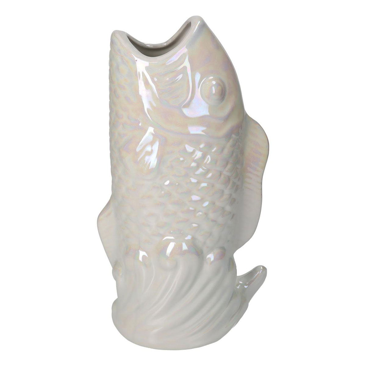 Διακοσμητικό Βάζο (15.5×10.5×28) Arte Libre Ψάρι Ιβουάρ 5154186 278093
