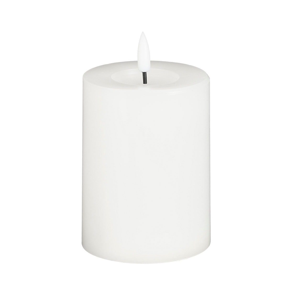 Διακοσμητικό Φωτιστικό Κερί Led (Φ7.5×10) Edelman Mica White 1134694 278156