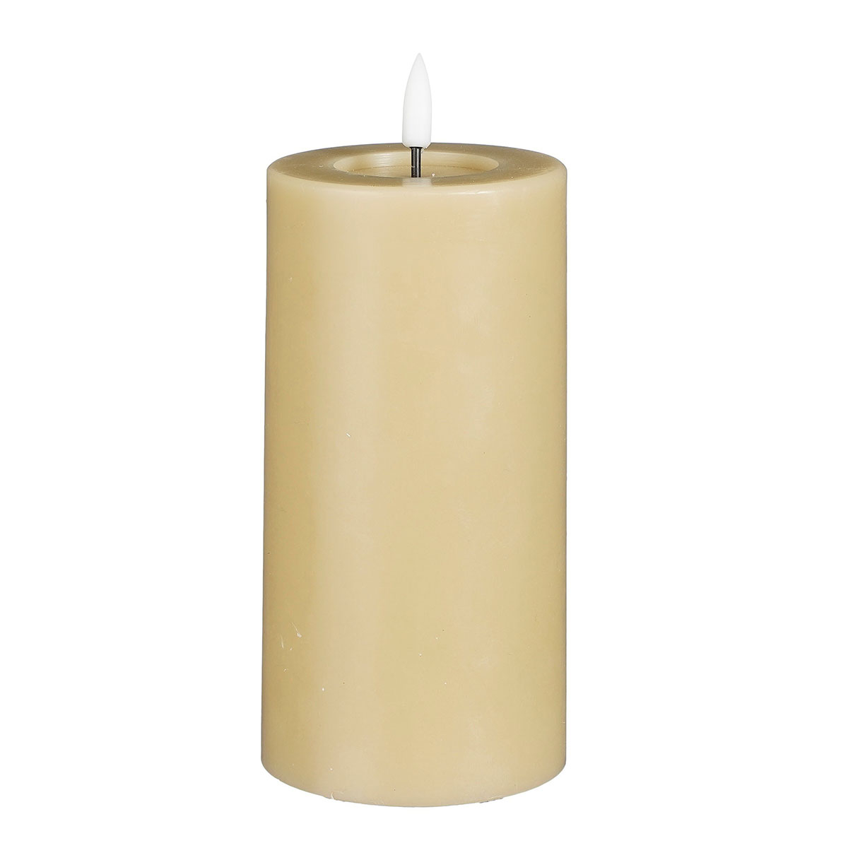 Διακοσμητικό Φωτιστικό Κερί Led (Φ7.5×15) Edelman Mica Taupe 1134707 278160