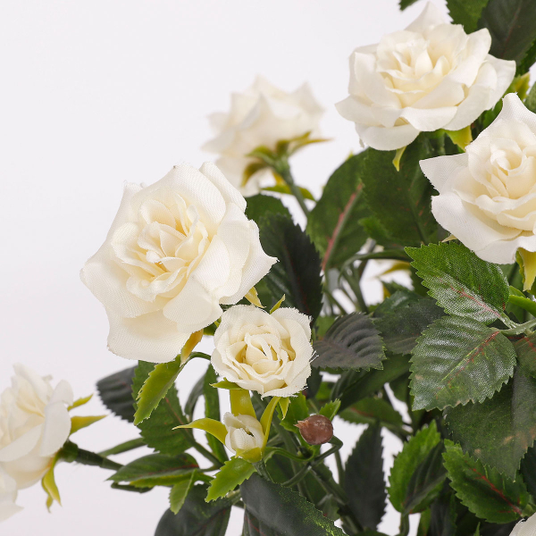 Τεχνητό Λουλούδι Σε Γλάστρα 33εκ. Edelman Rosebush White 948334
