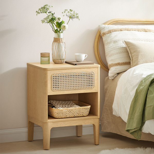 Κομοδίνο Με Συρτάρι & Ράφι (45x40x60) Vasagle LET616T57