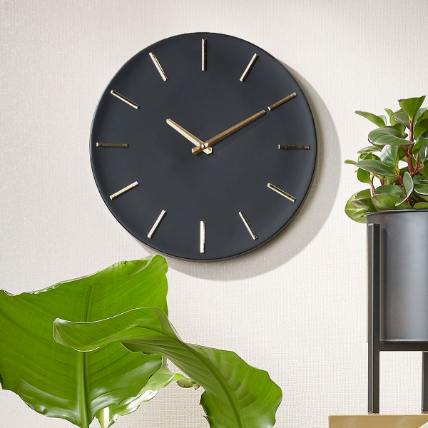 Ρολόι Τοίχου (Φ35) Edelman Brixen Black 1111270