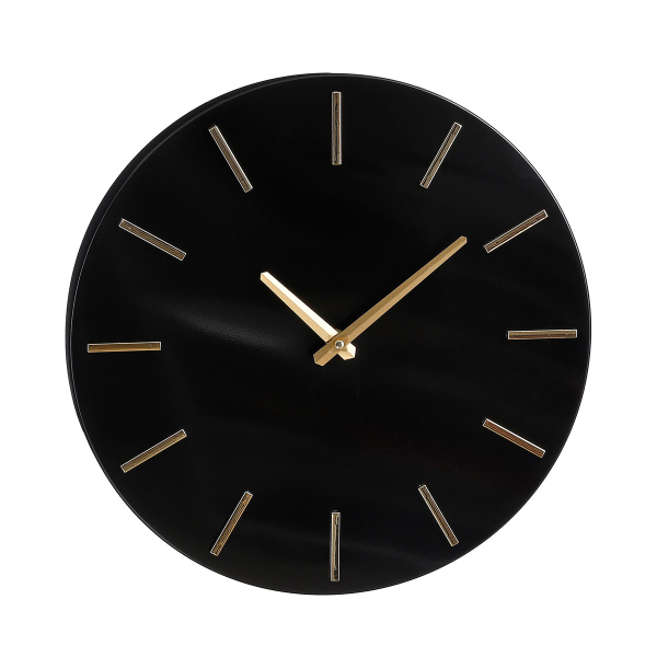 Ρολόι Τοίχου (Φ35) Edelman Brixen Black 1111270