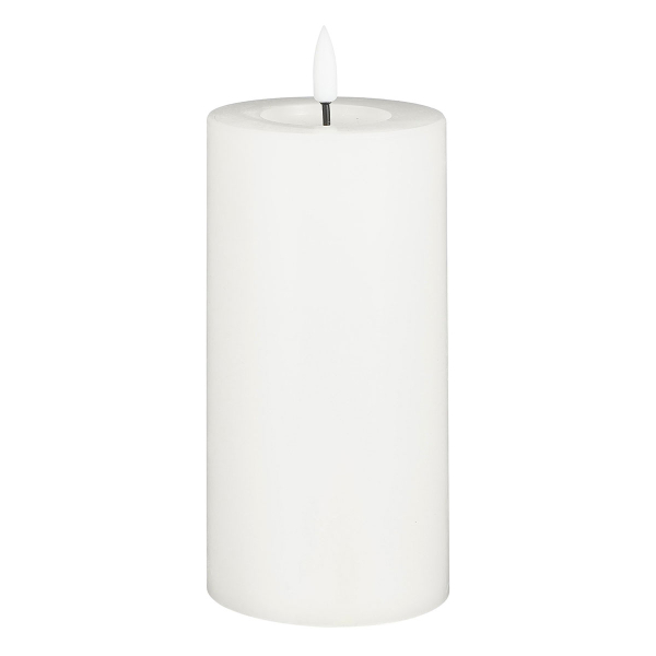 Διακοσμητικό Φωτιστικό Κερί Led (Φ7.5x15) Edelman Mica White 1134695