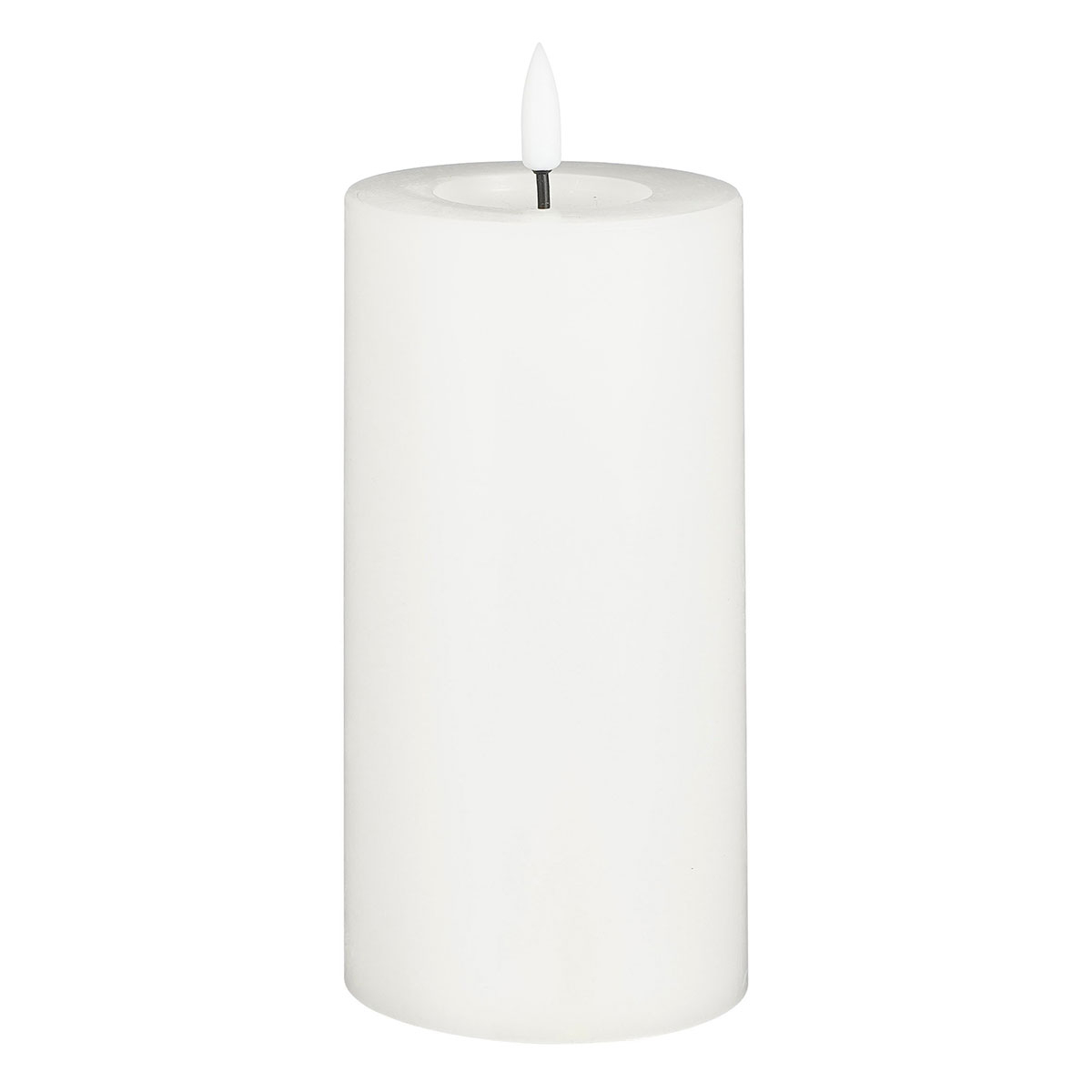 Διακοσμητικό Φωτιστικό Κερί Led (Φ7.5×15) Edelman Mica White 1134695 278204