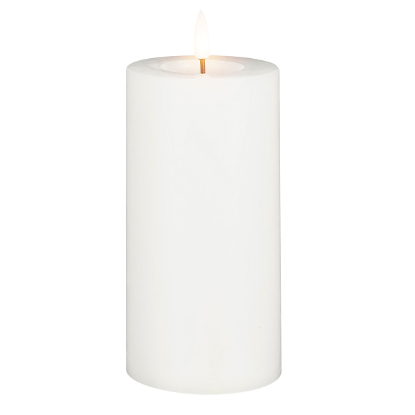 Διακοσμητικό Φωτιστικό Κερί Led (Φ7.5x15) Edelman Mica White 1134695