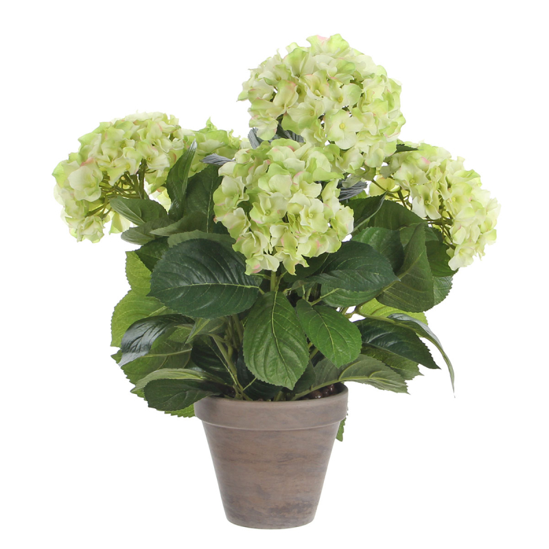 Τεχνητό Λουλούδι Σε Γλάστρα 45εκ. Edelman Hortensia Cream 947273