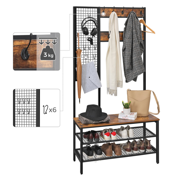 Έπιπλο Εισόδου (97.7x40x185) Vasagle HSR98BX