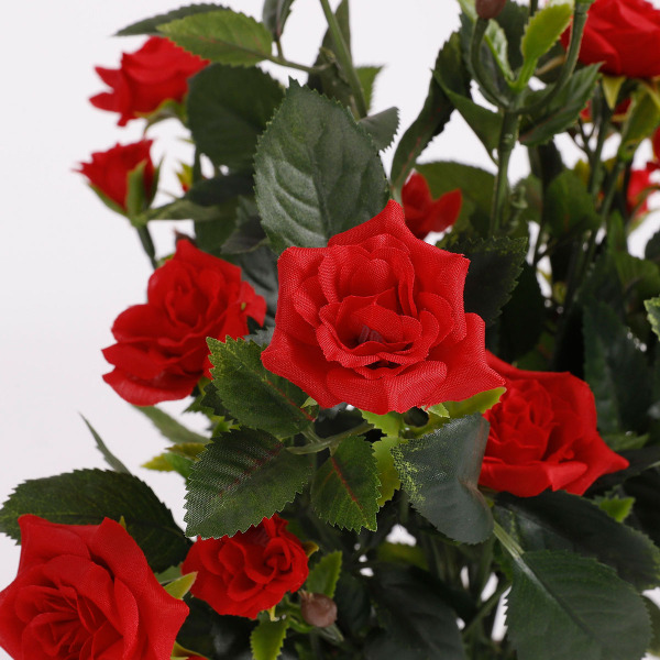 Τεχνητό Λουλούδι Σε Γλάστρα 33εκ. Edelman Rosebush Red 948333