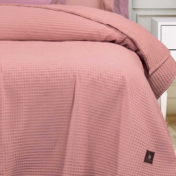 Κουβέρτα Πικέ Υπέρδιπλη (220x240) Greenwich Polo Club Essential 3455 Pomegranate