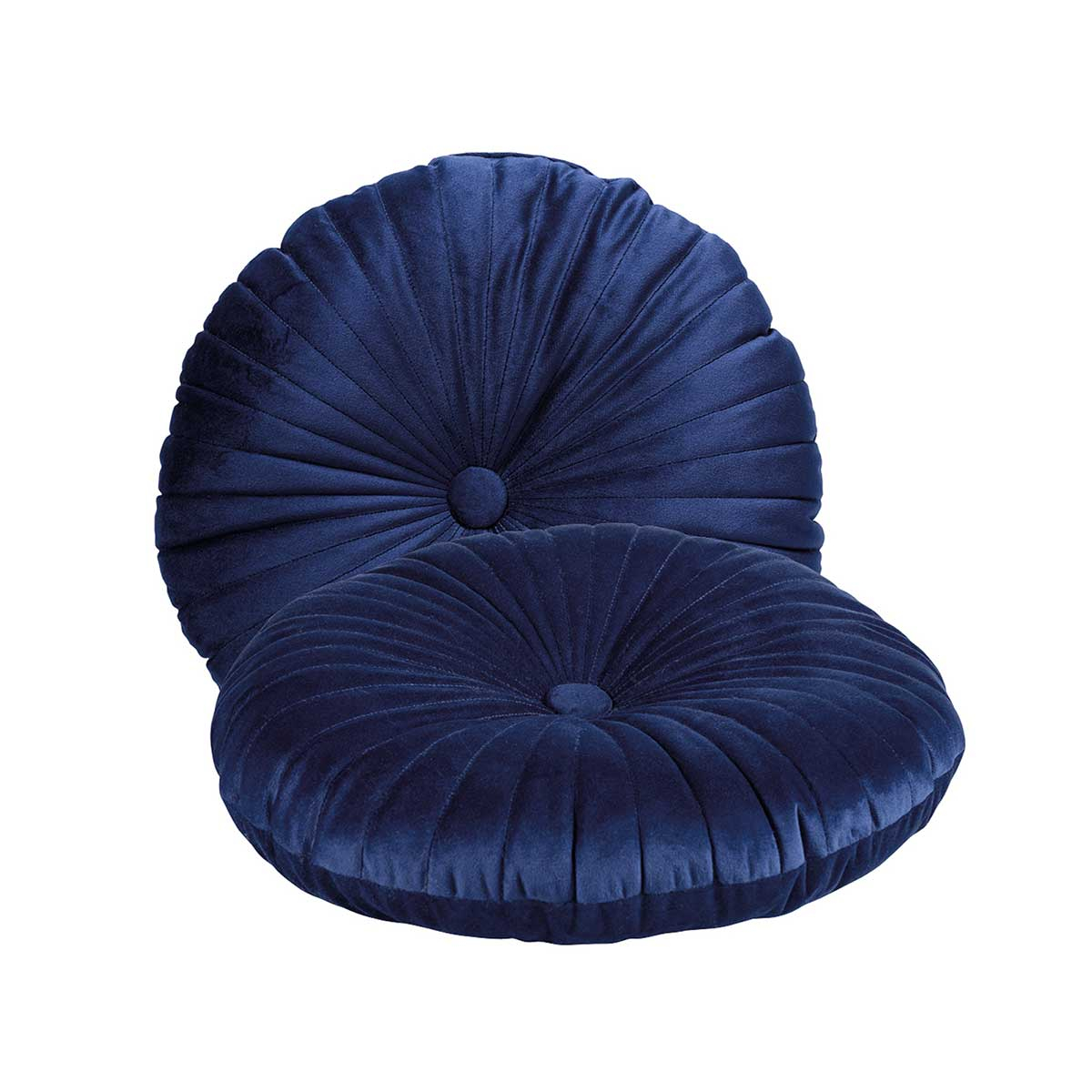 Διακοσμητικό Μαξιλάρι Βελουτέ (Φ38) Das Home Cushions 0269 D Blue Λευκά Είδη Σαλονιού Μαξιλάρια Διακοσμητικά Spitishop