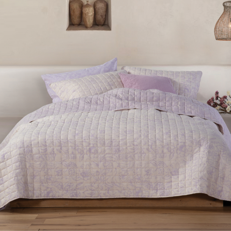 Κουβερλί Ημίδιπλο (180x240) 2 Όψεων Nef-Nef Homeware Garnet Mauve