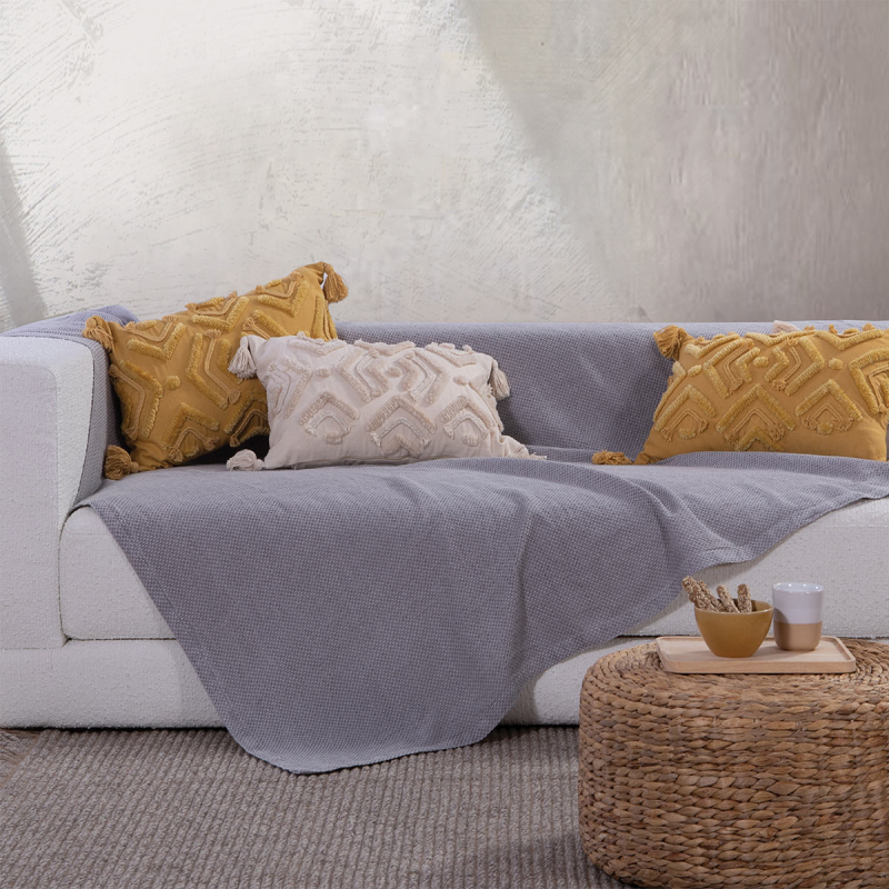 Ριχτάρι Καναπέ Τριθέσιου (180x300) Nef-Nef Homeware Betty Grey