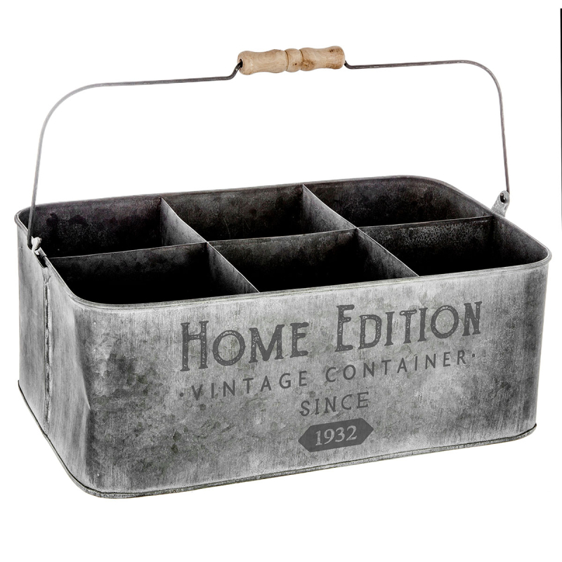 Ζαρντινιέρα 6 Θέσεων (36.5x23.3x13.9) A-S Zinc 155781A