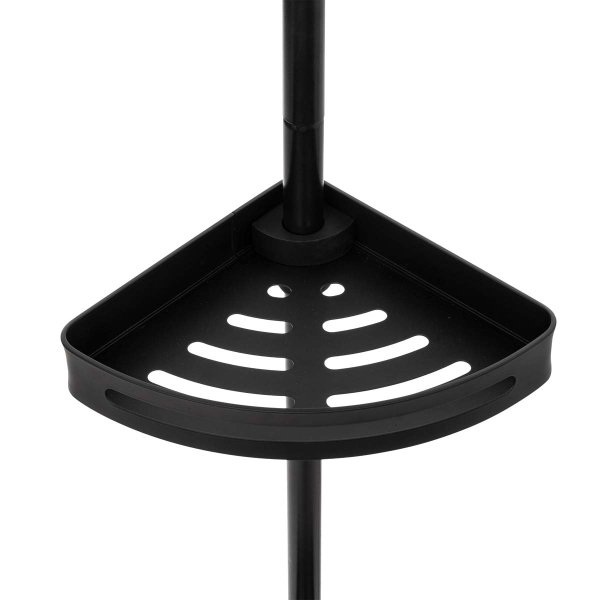 Ραφιέρα Μπάνιου Τηλεσκοπική (20.5x20.5x180-210) F-V Black 200130