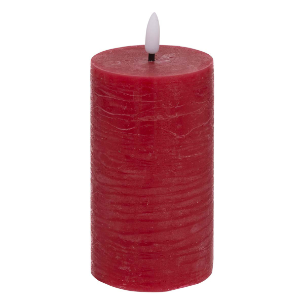 Διακοσμητικό Φωτιστικό Κερί Led (Φ7x15) A-S Molia Rouge 200664B