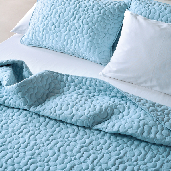 Κουβερλί Μονό (160x240) Kentia Loft Polenta 19 Ciel