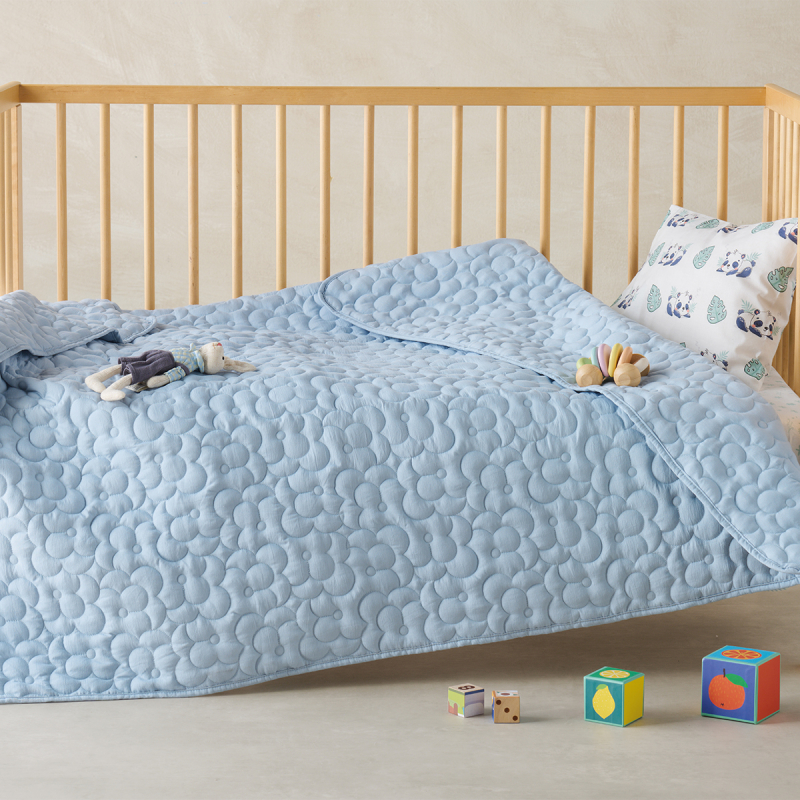 Κουβερλί Κούνιας (110x140) Kentia Loft Polenta 19 Ciel