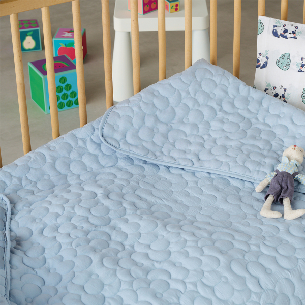 Κουβερλί Κούνιας (110x140) Kentia Loft Polenta 19 Ciel