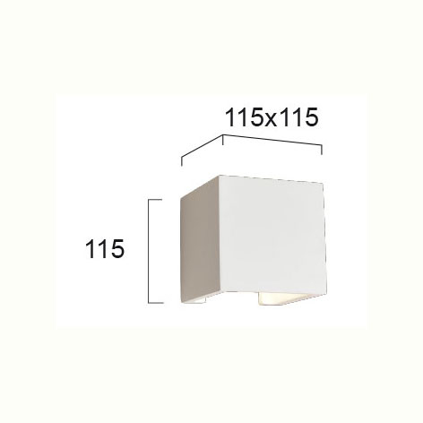 Απλίκα Τοίχου Viokef Cube 4096900 Home Φωτιστικά Spitishop