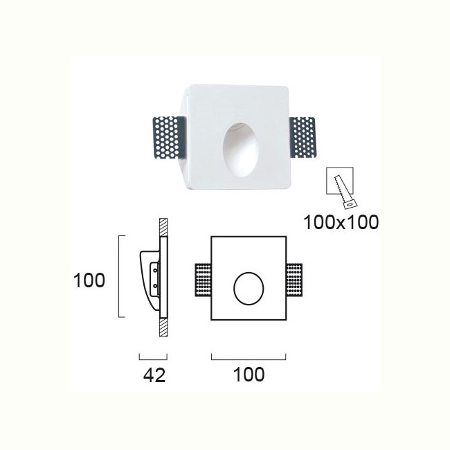 Απλίκα Τοίχου Led Χωνευτή Viokef Aster 4097200 Home Φωτιστικά Spitishop