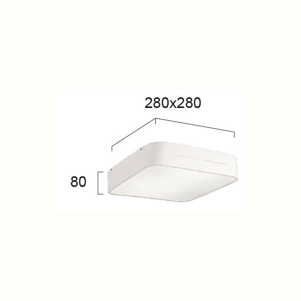 Φωτιστικό Πλαφονιέρα Viokef Terry White 4104200 Home Φωτιστικά Οροφής Spitishop