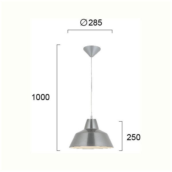 Φωτιστικό Οροφής Μονόφωτο Viokef Glen Silver 4105601