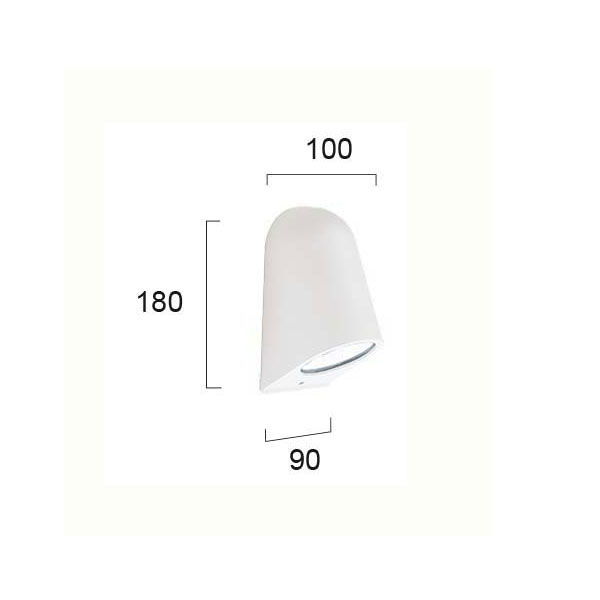 Απλίκα Εξωτερικού Χώρου Viokef Ηydrα White 4136201