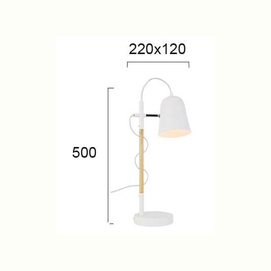 Πορτατίφ Viokef Eddie White 4163801 Home Φωτιστικά Επιτραπέζια Spitishop