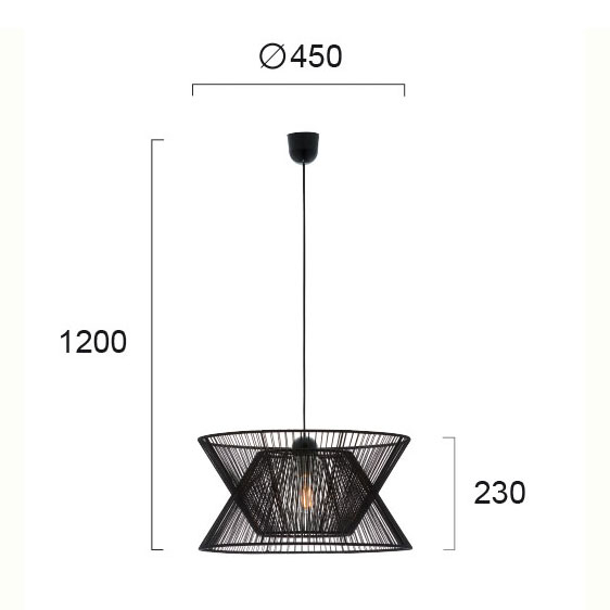 Φωτιστικό Οροφής Μονόφωτο Viokef Argela Black 4203700 Home Φωτιστικά Spitishop