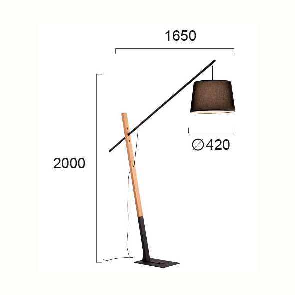 Φωτιστικό Δαπέδου Viokef Crane 4204100 Home Φωτιστικά Spitishop