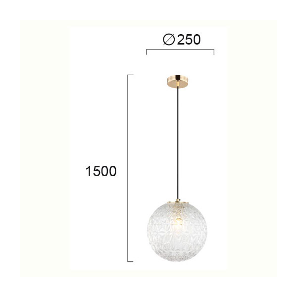 Φωτιστικό Οροφής Μονόφωτο Viokef Aspa Transparent 4206100