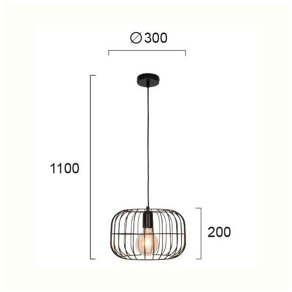 Φωτιστικό Οροφής Μονόφωτο Viokef Zenith Black 4211300