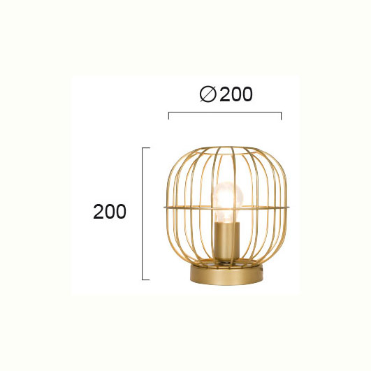 Πορτατίφ Viokef Zenith Gold 4211401 Home Φωτιστικά Επιτραπέζια Spitishop