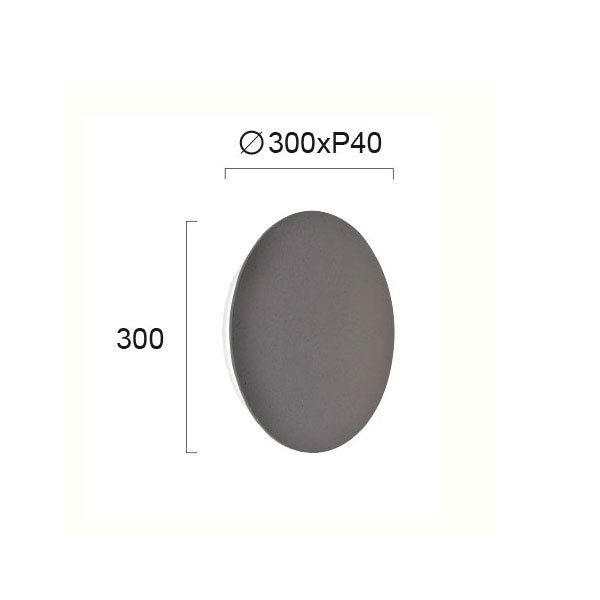 Απλίκα Τοίχου LED Viokef Kyklos Concrete 4193802