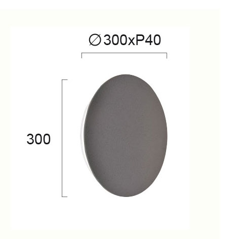 Απλίκα Τοίχου Led Viokef Kyklos Concrete 4193802 Home Φωτιστικά Spitishop