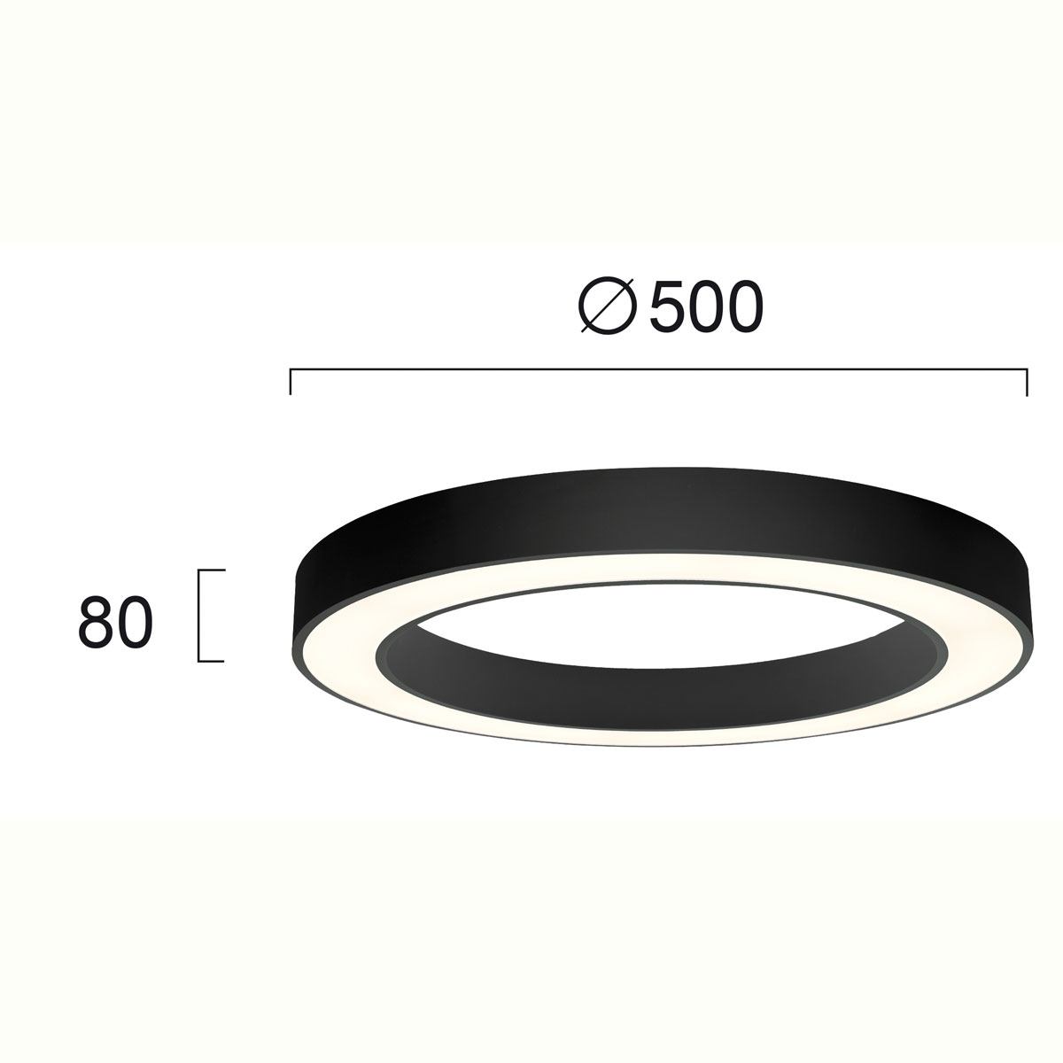 Φωτιστικό Πλαφονιέρα Led Viokef Apollo Black 4214101 Home Φωτιστικά Οροφής Spitishop
