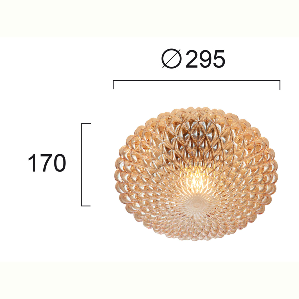 Φωτιστικό Πλαφονιέρα Viokef Ester Honey 4225801