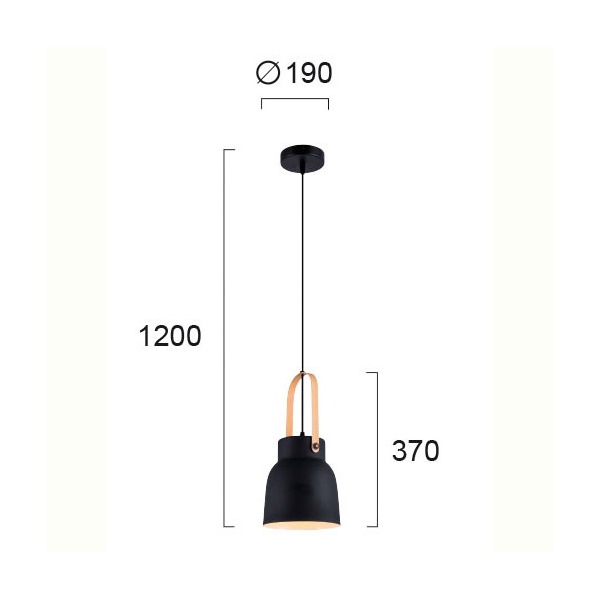 Φωτιστικό Οροφής Μονόφωτο Viokef Carla Black 4231501