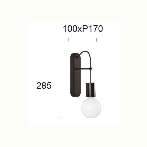 Απλίκα Τοίχου Viokef Gloria 4234100 Home Φωτιστικά Spitishop