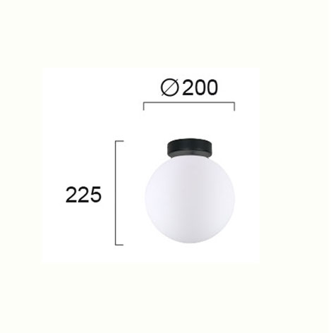 Φωτιστικό Οροφής Μονόφωτο Viokef Stone 4237000 Home Φωτιστικά Spitishop