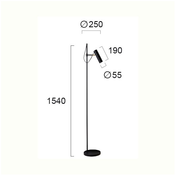 Φωτιστικό Δαπέδου Viokef Zina 4249200