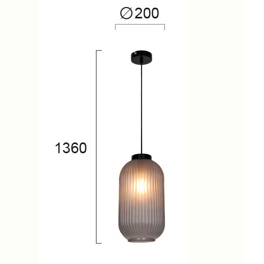 Φωτιστικό Οροφής Μονόφωτο Viokef Astor Smoke 4253101 Home Φωτιστικά Spitishop