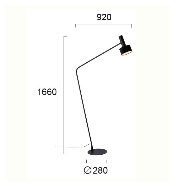 Φωτιστικό Δαπέδου Viokef Arietta Black 4258400